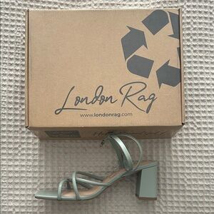 London Rag Mint Green Strappy Heels